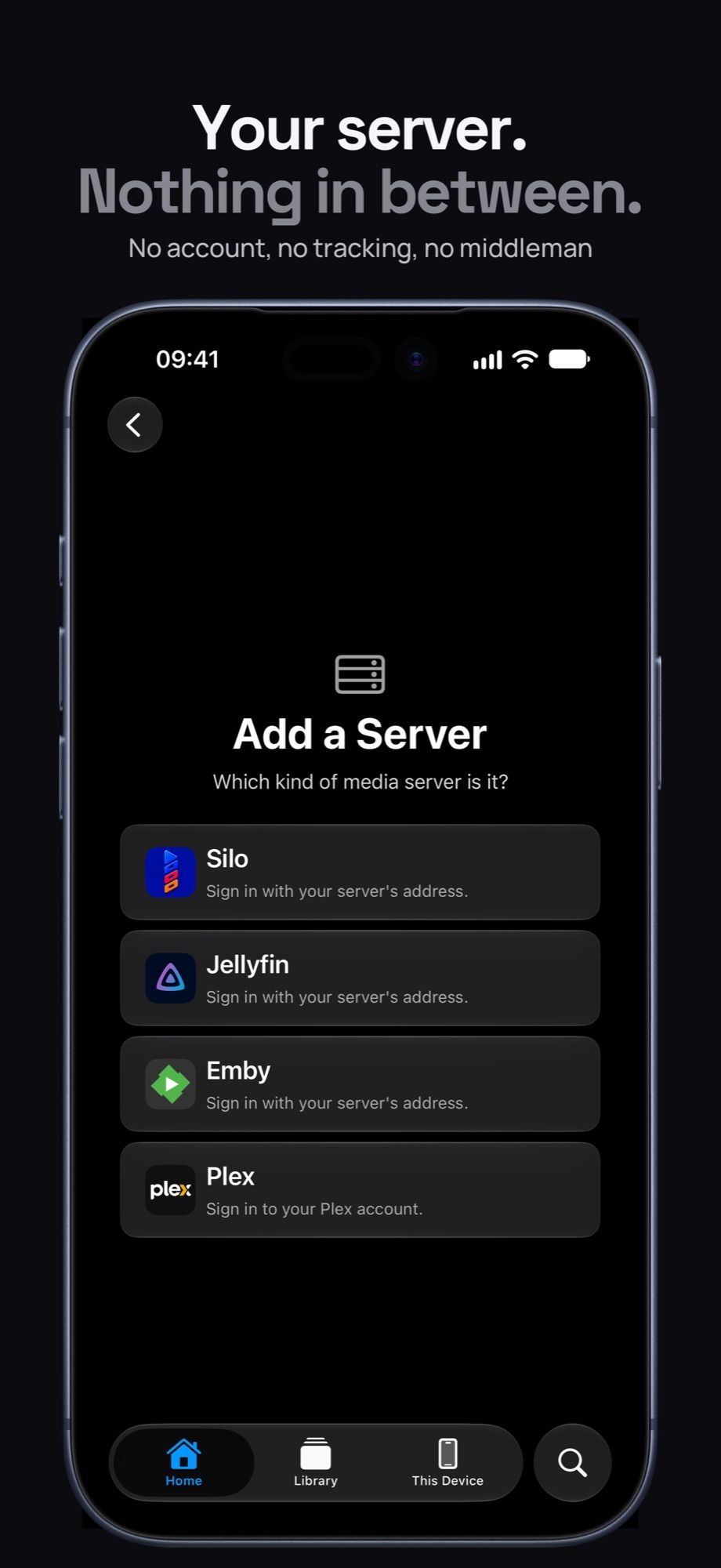 Adding a server on iPhone